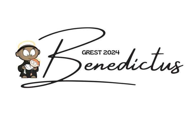 logo grest marrone e bianco santo