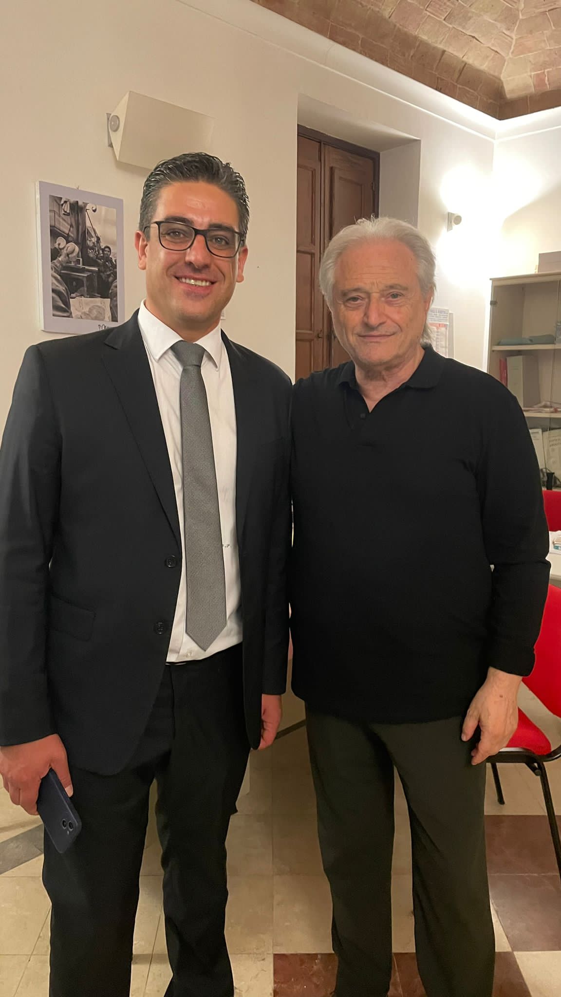 Il Sindaco e Amedeo Minghi