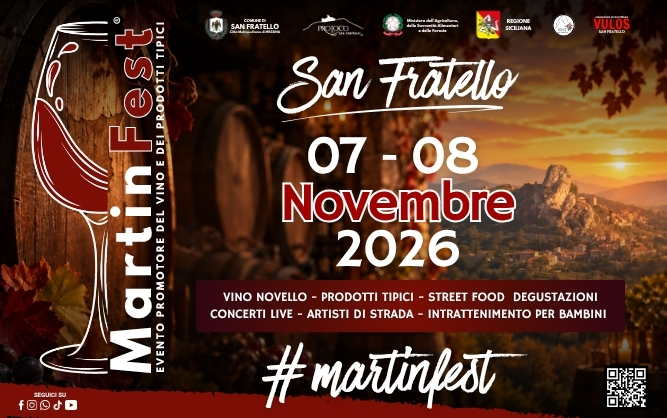 Martin Fest – Evento Promotore del Vino e dei Prodotti tipici dei Nebrodi 2026
